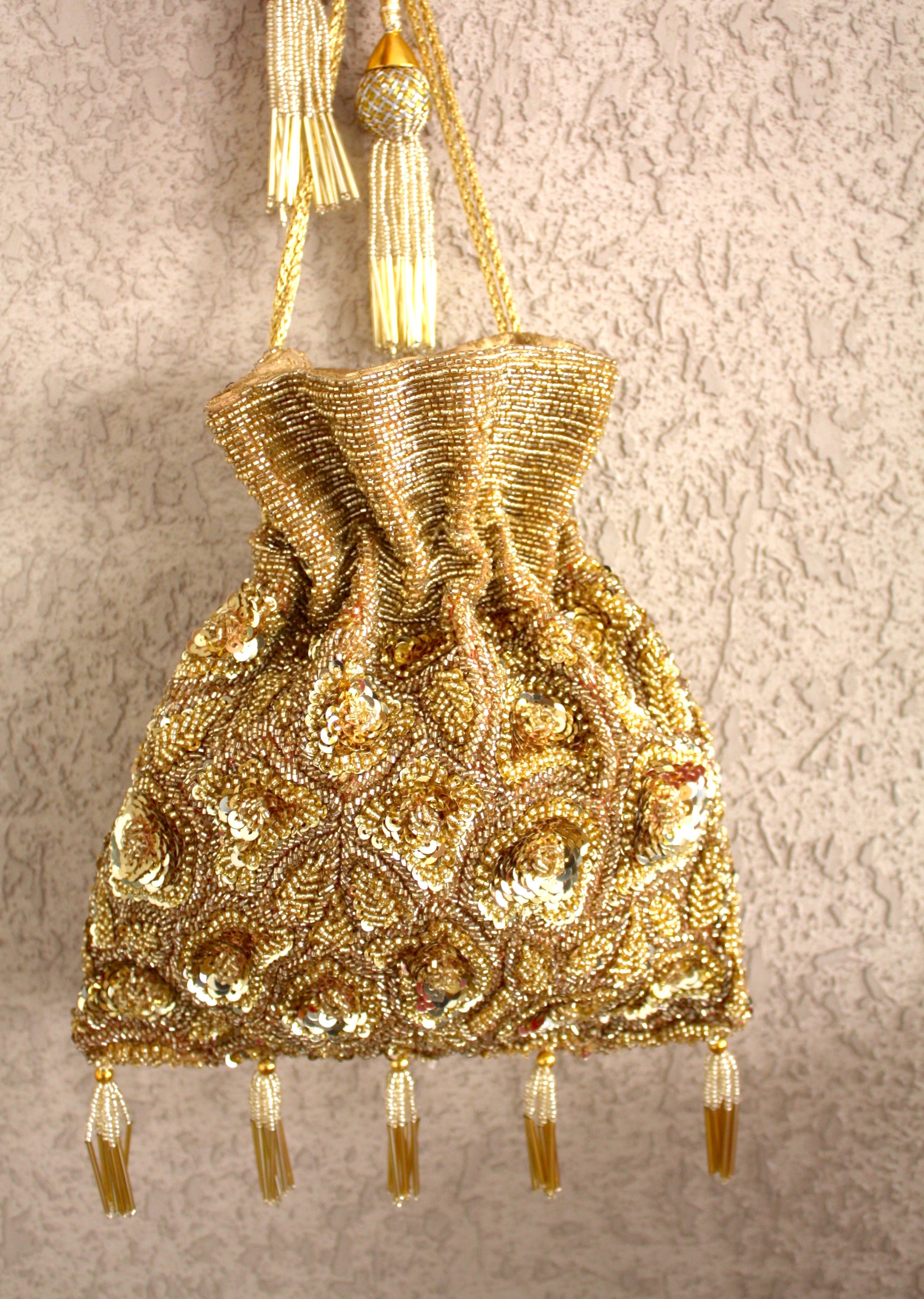 Gold Aara Flapper Bag