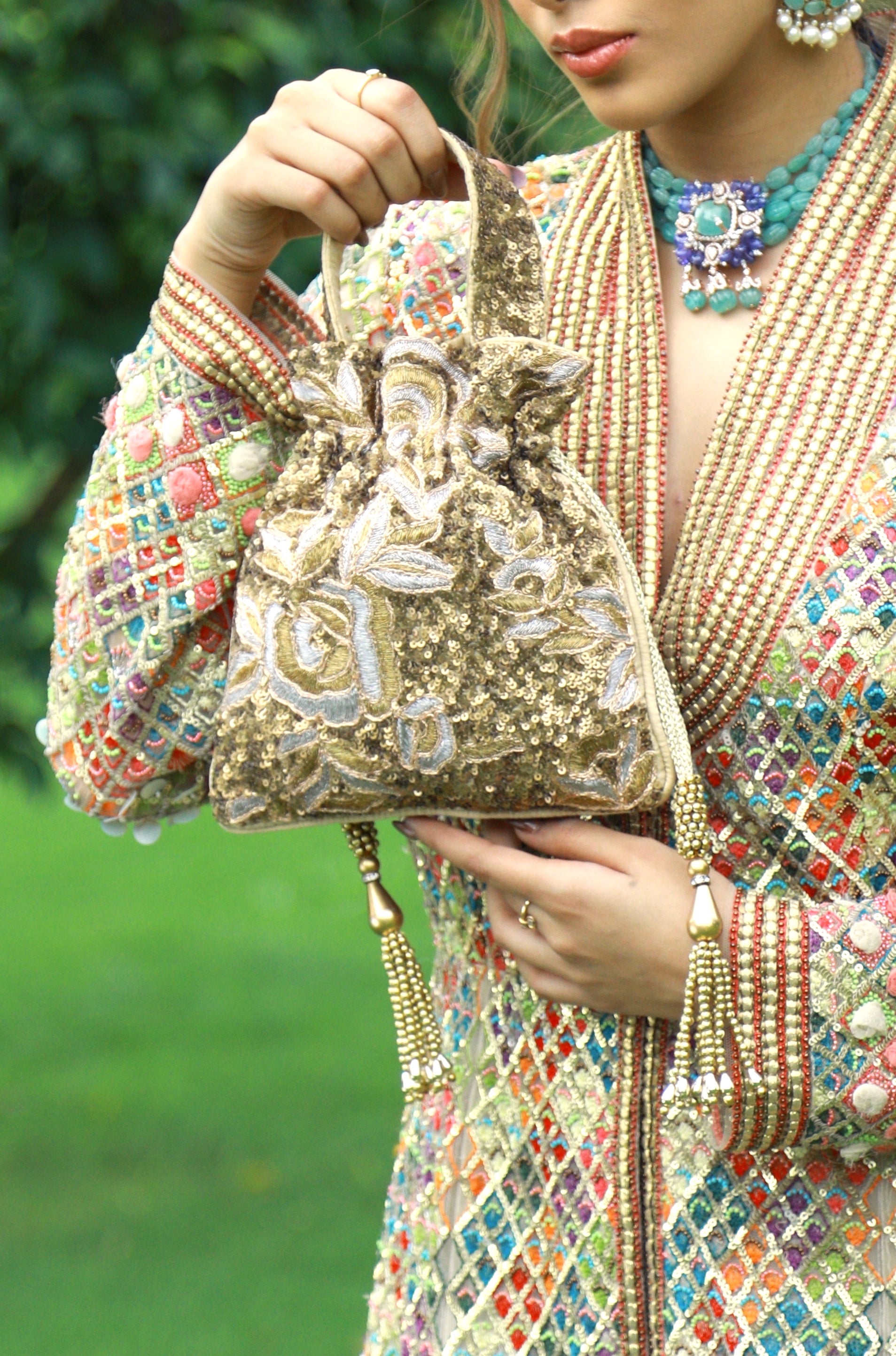 Ashmeera Metallic Bag