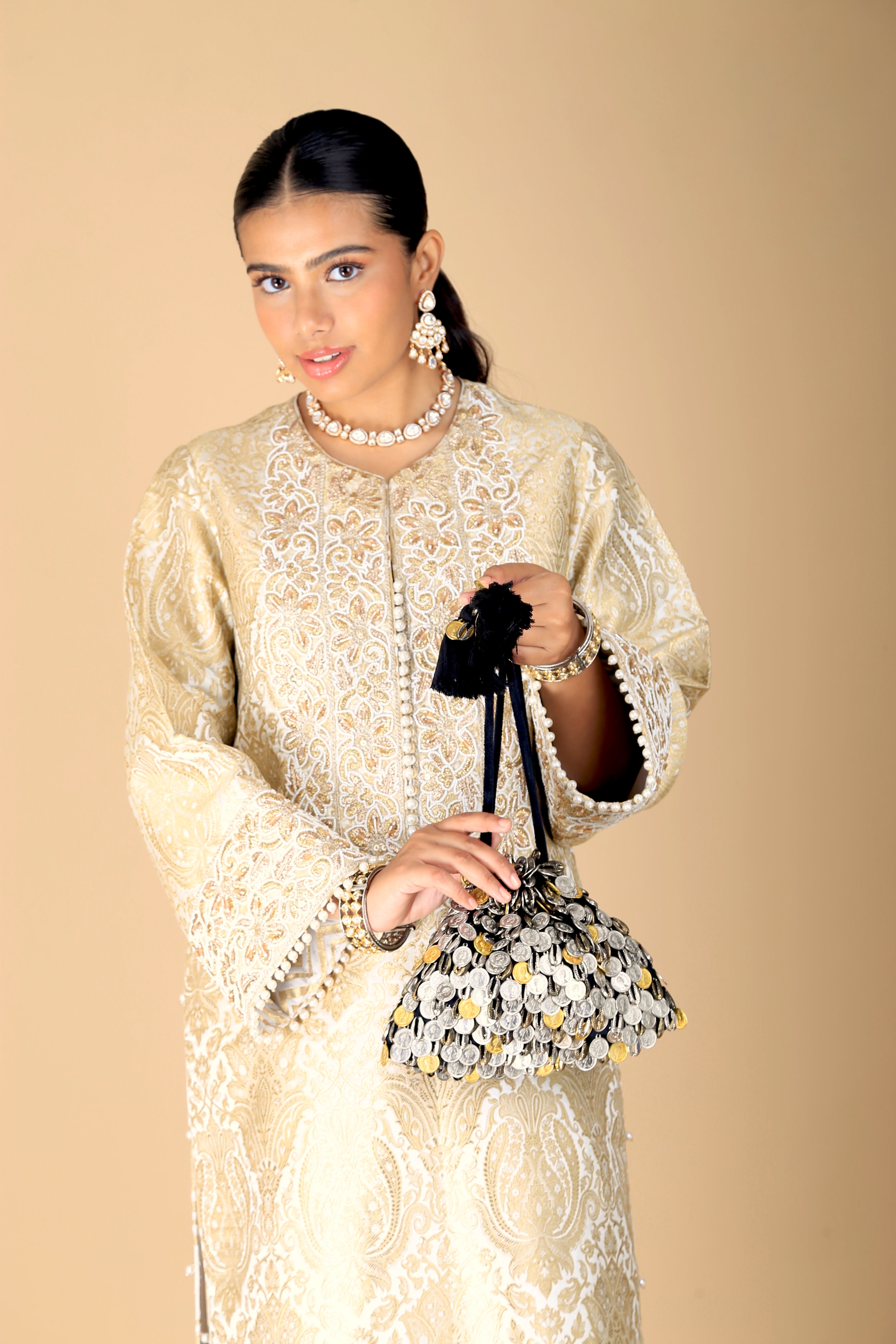Black Gypsy Coin Flapper