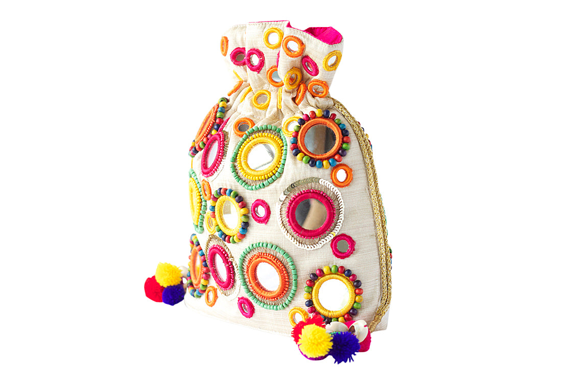 Multi Mirror Bucket Bag