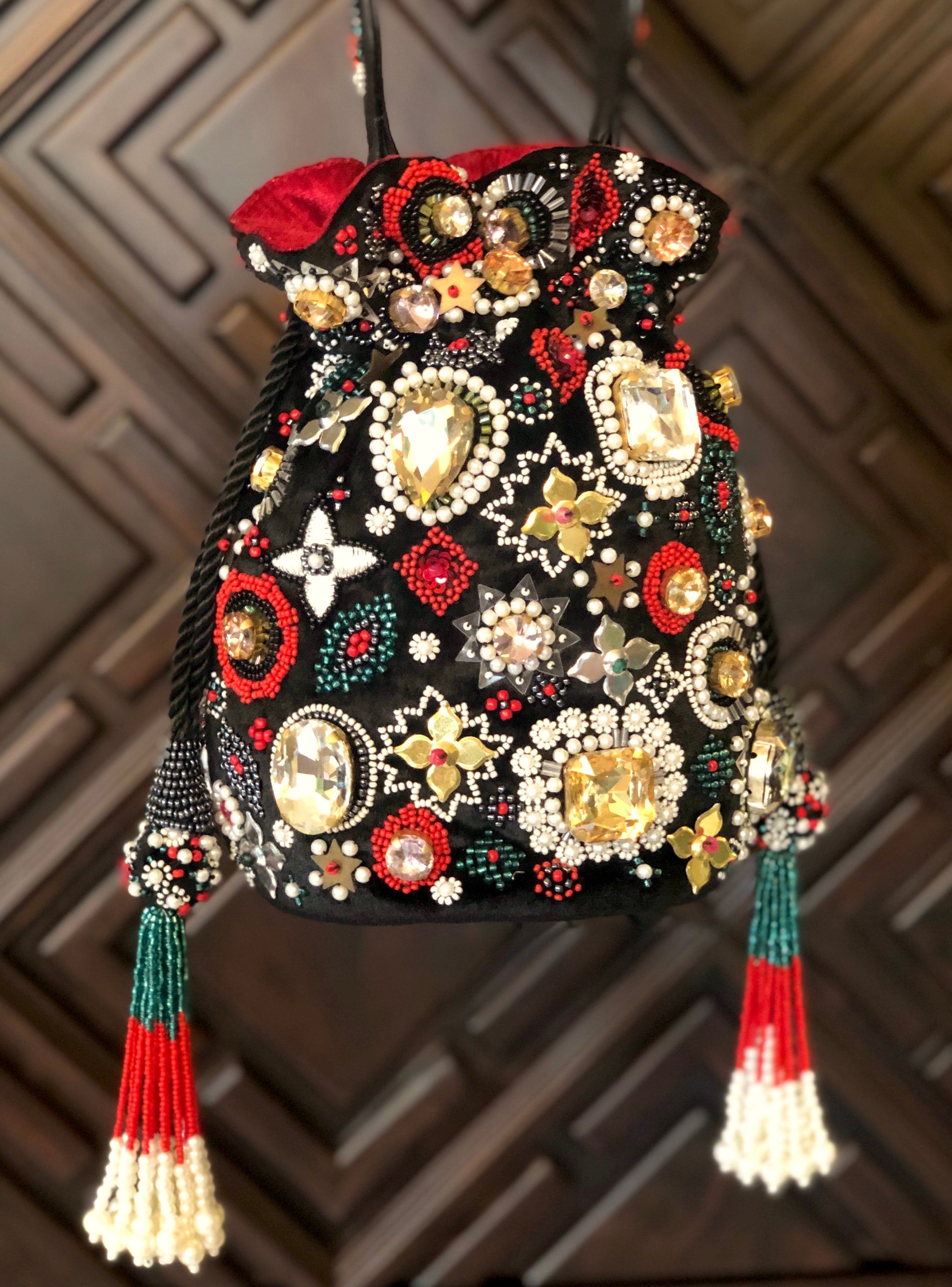 Black Multi Nafisah Bucket Bag