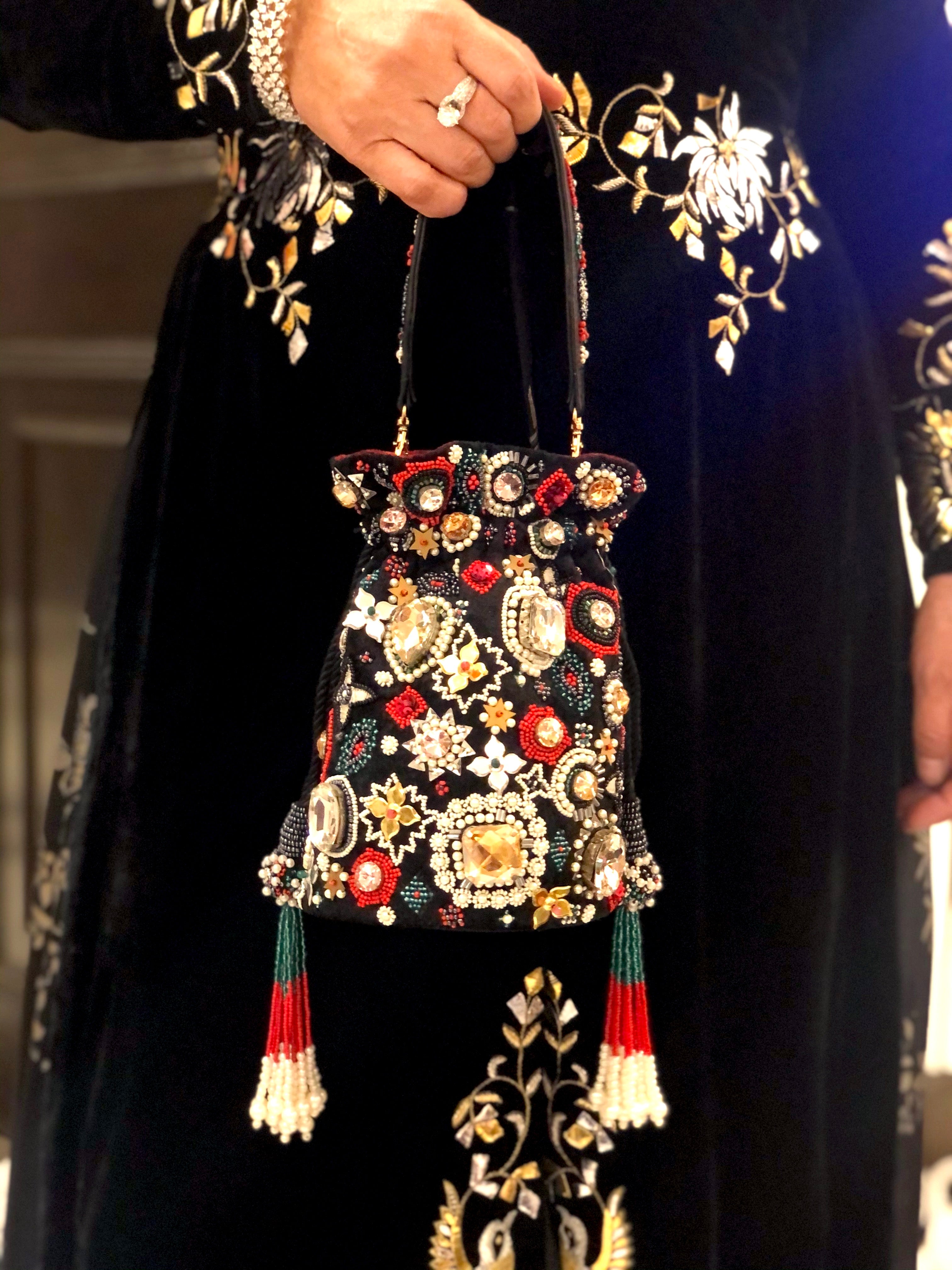 Black Multi Nafisah Bucket Bag