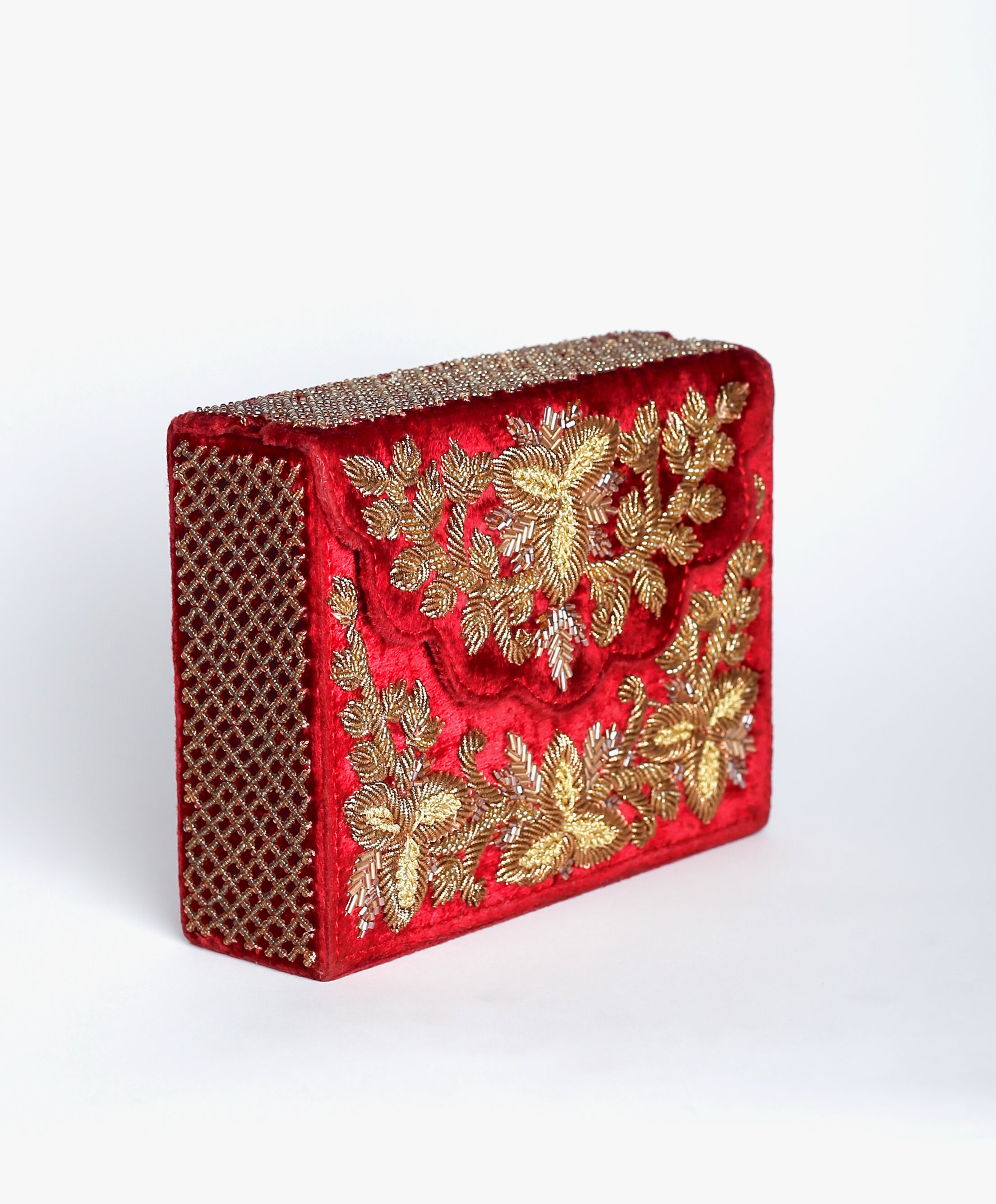 Maroon Arabian Nights Clutch