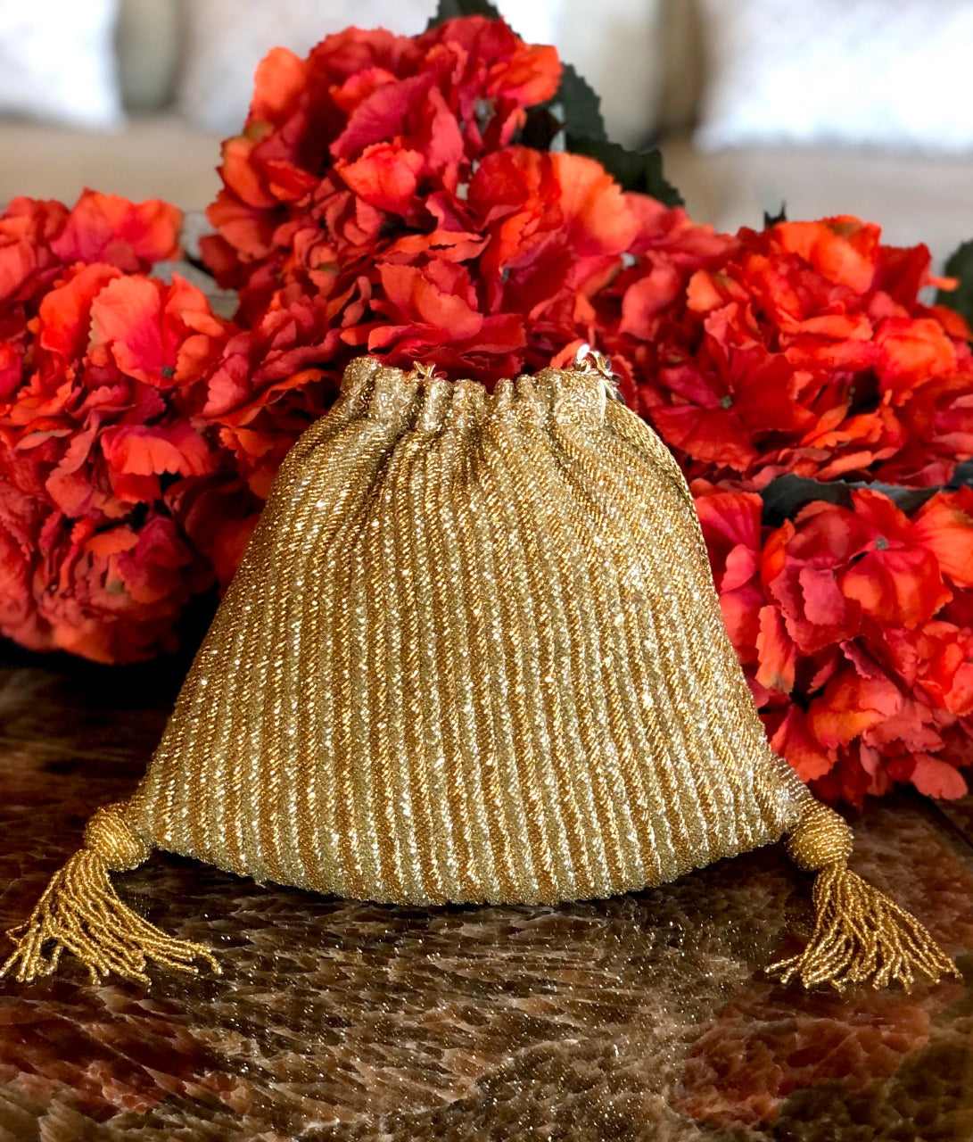Gold Tanishka Bag