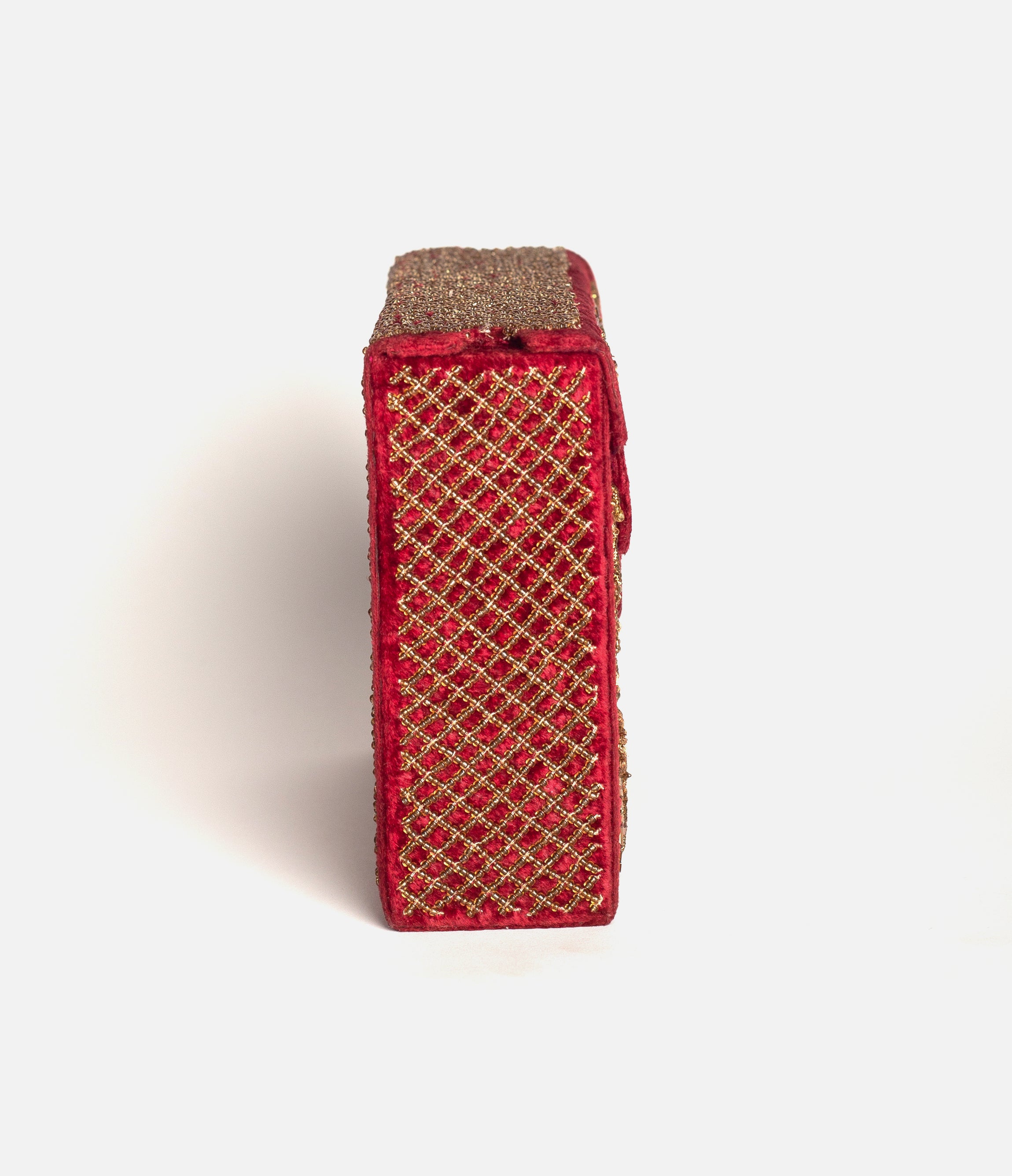 Maroon Arabian Nights Clutch