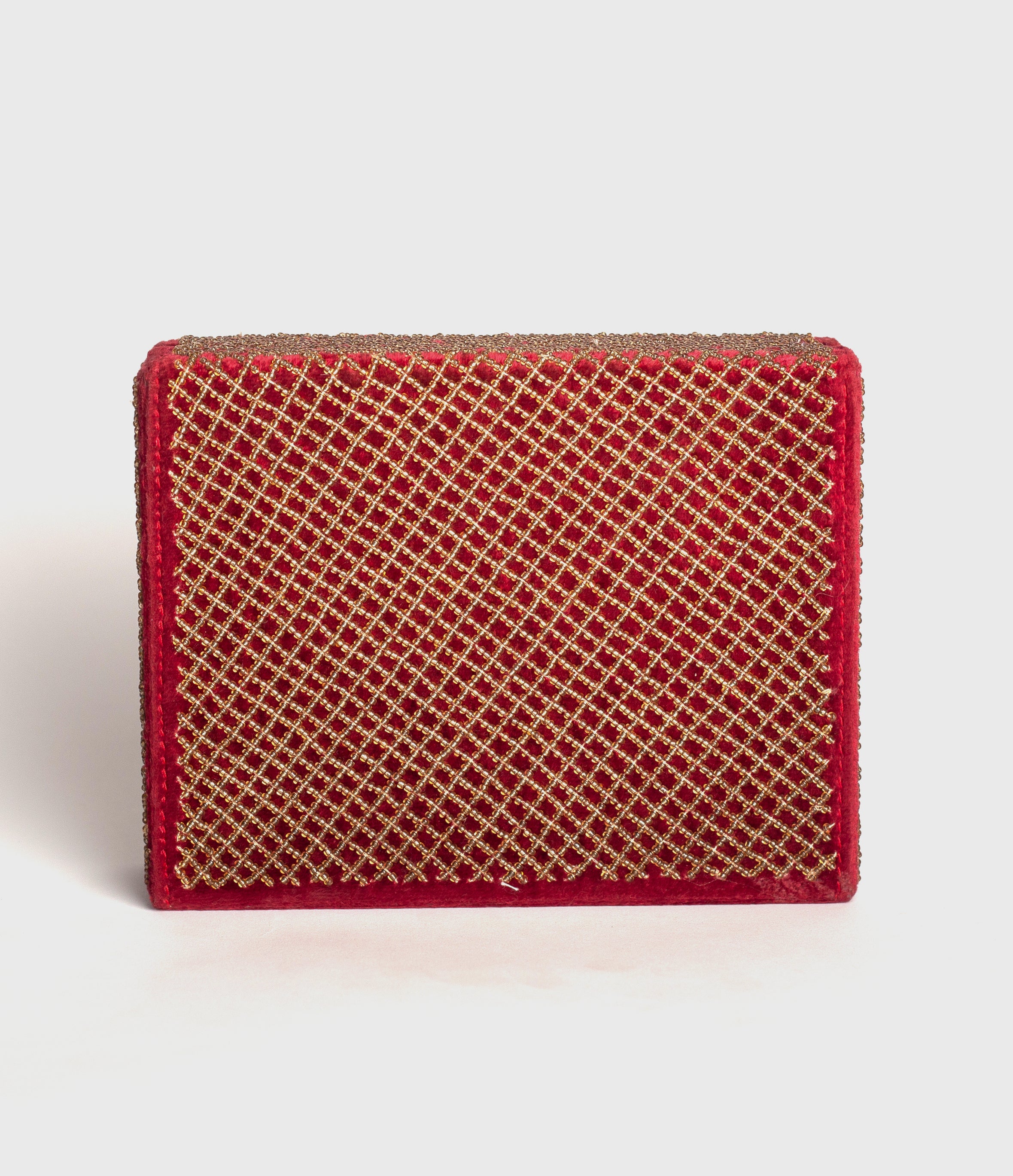 Maroon Arabian Nights Clutch