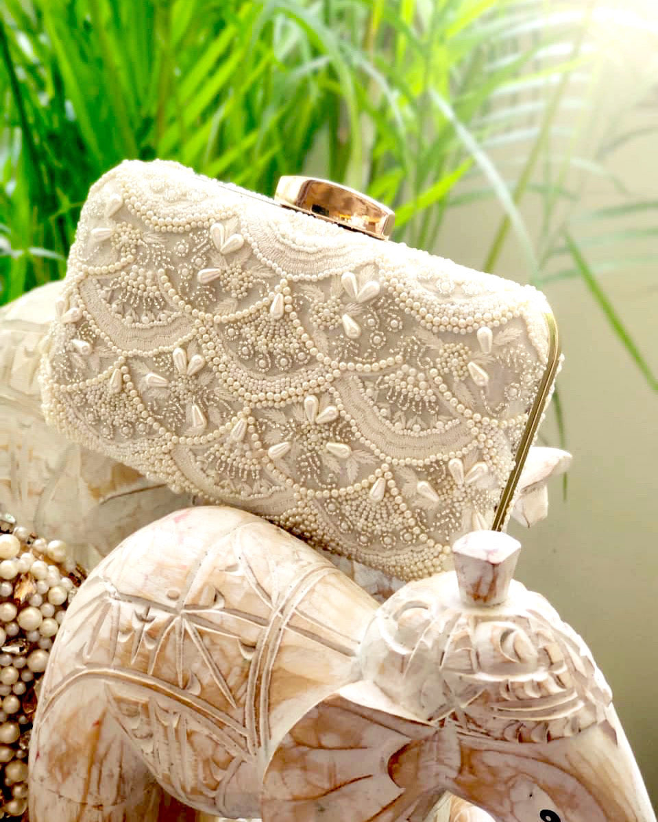 Sirena Pearl Clutch Bag