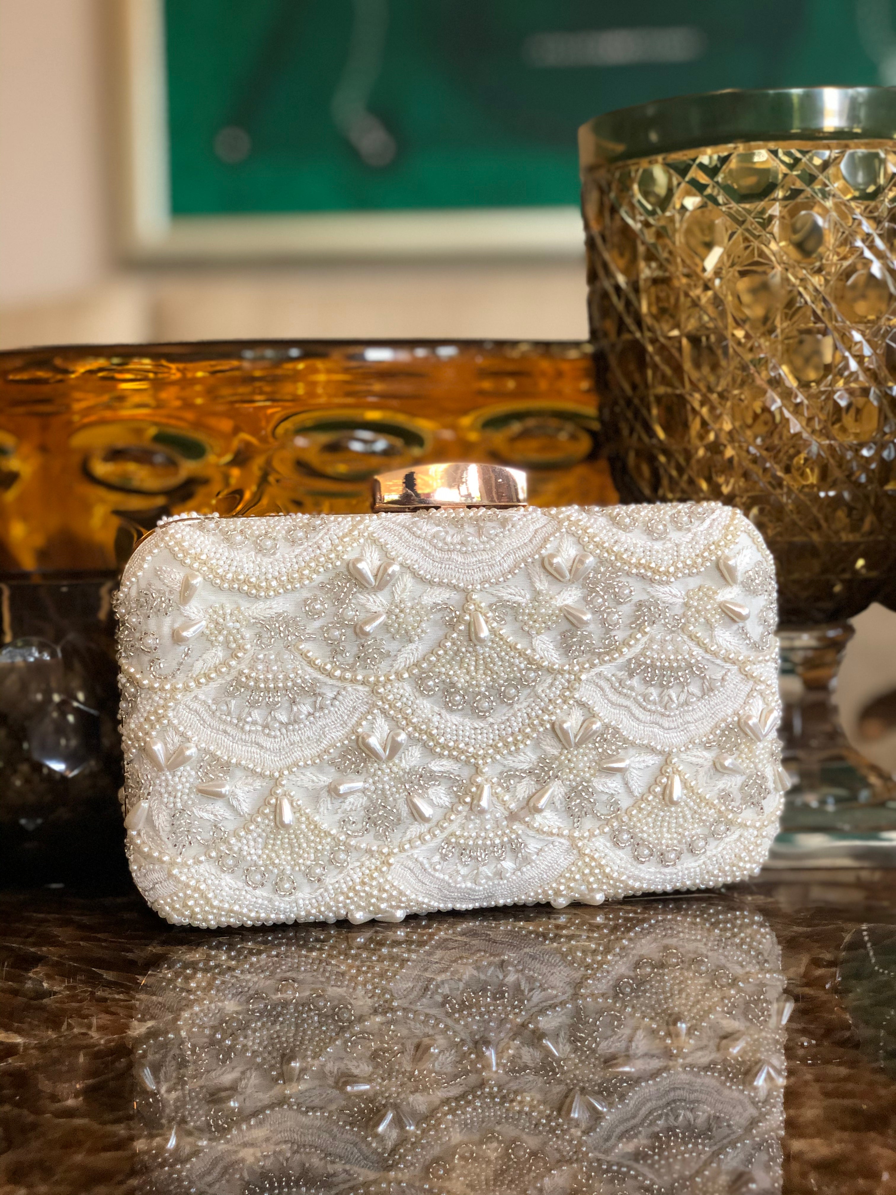 Sirena Pearl Clutch Bag