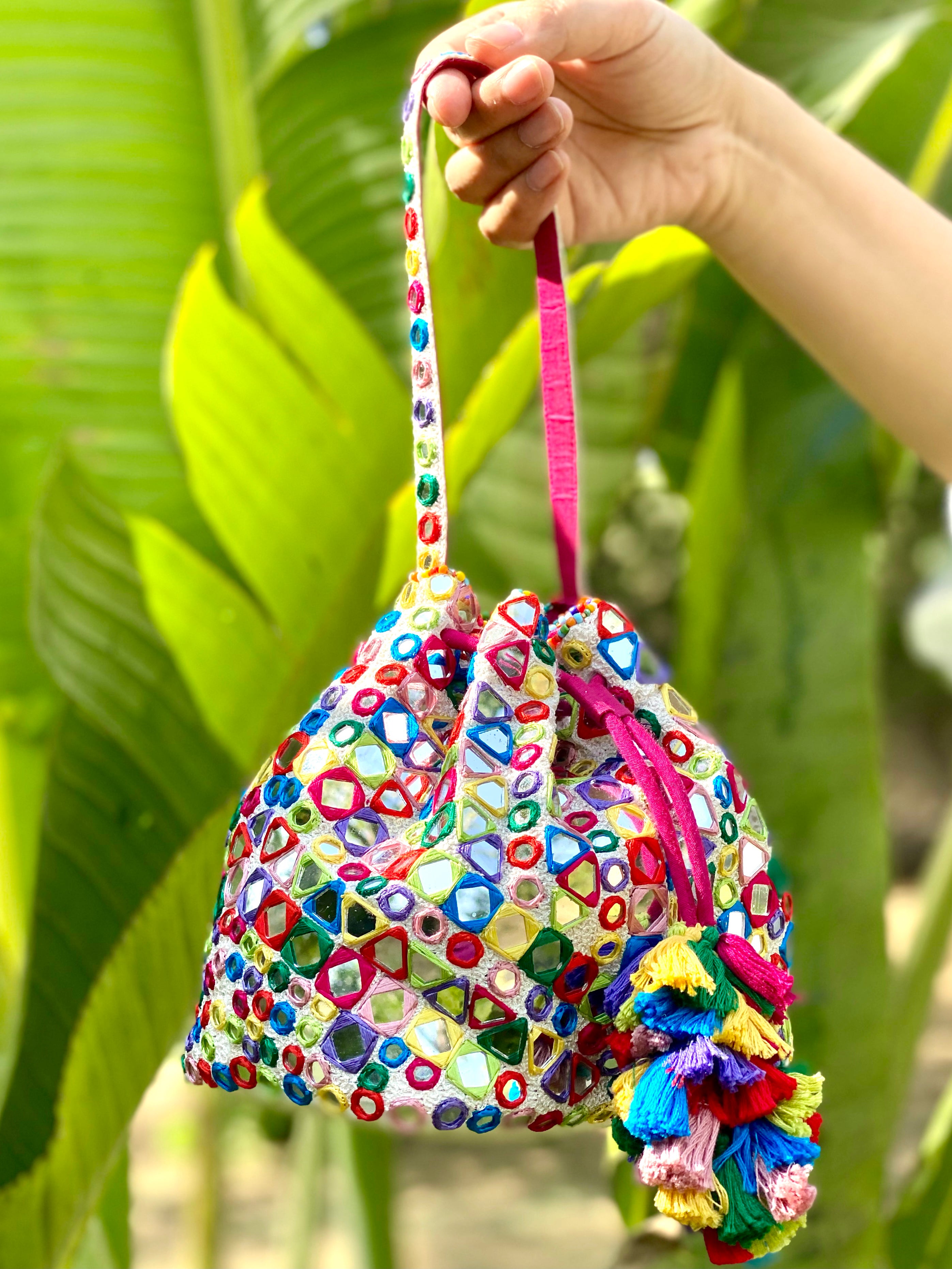 Multi Gypsy Square Bag