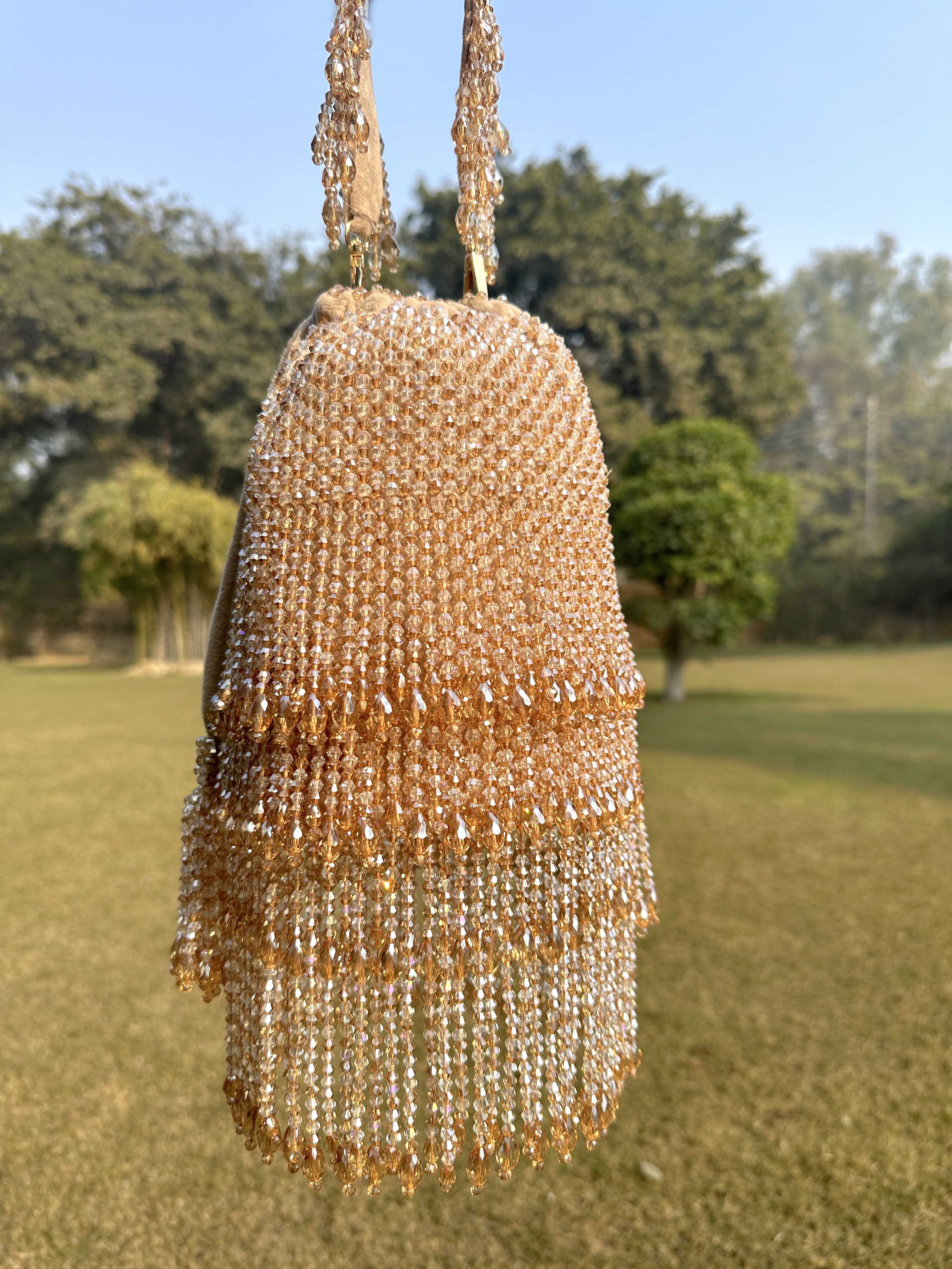 Long Gold Cristal Flapper