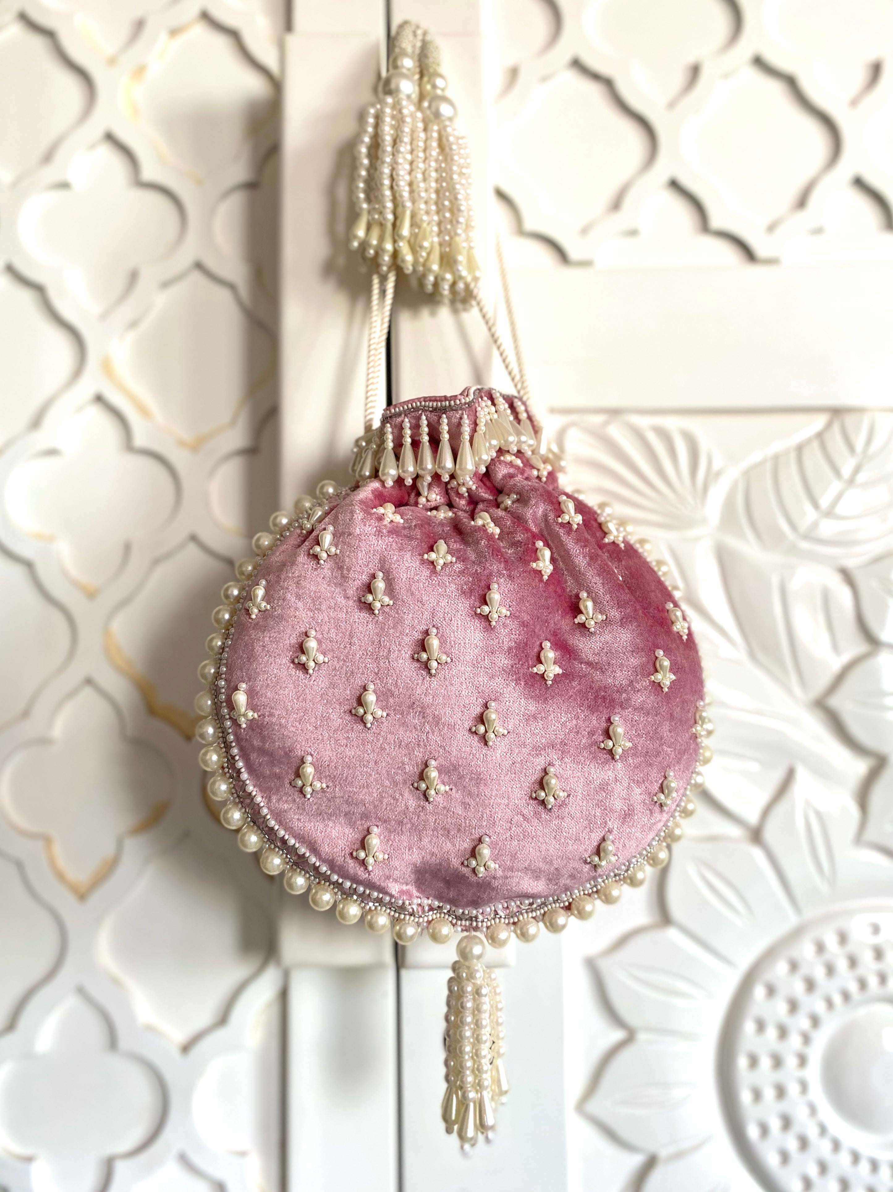 Pink Ambi Pearl Bag