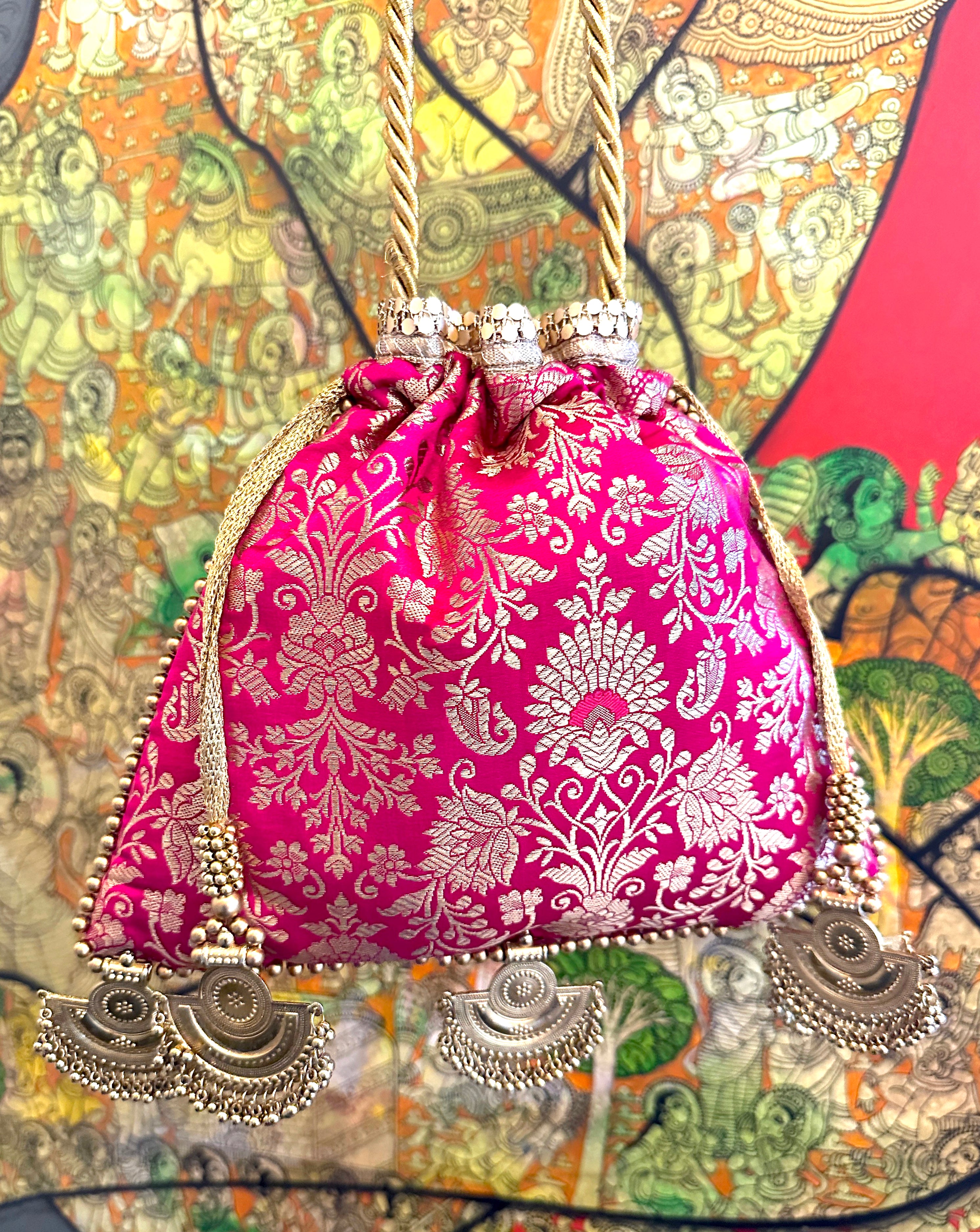 Pink Tankha Bag