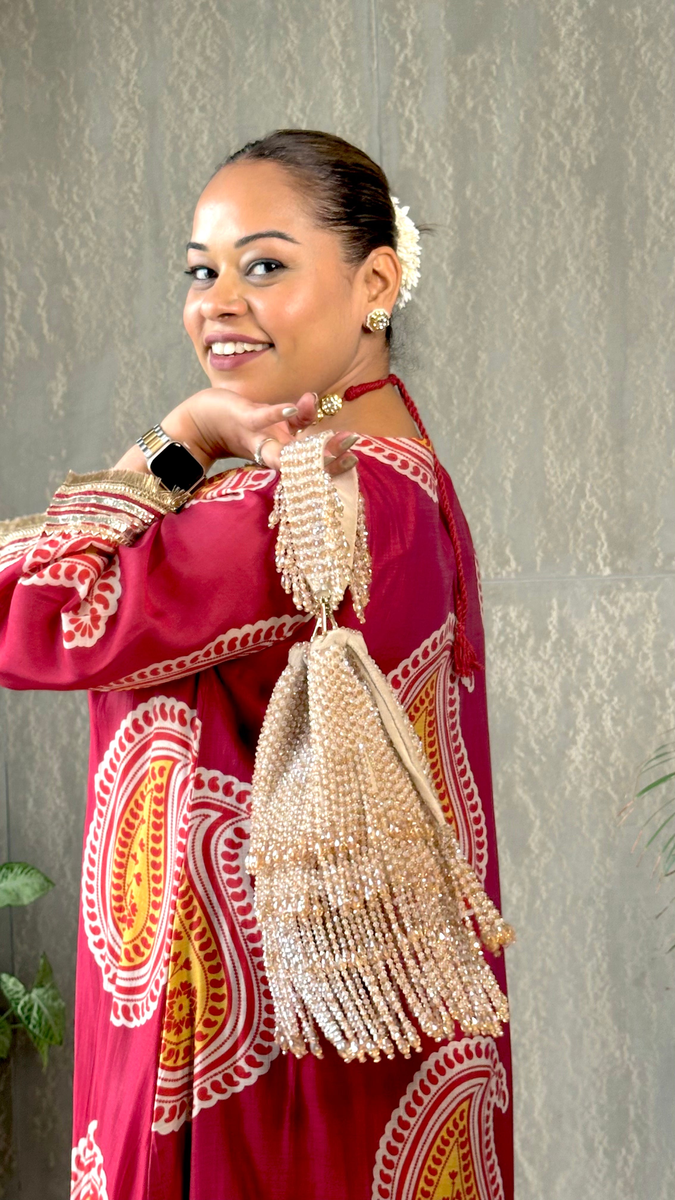 Long Gold Cristal Flapper