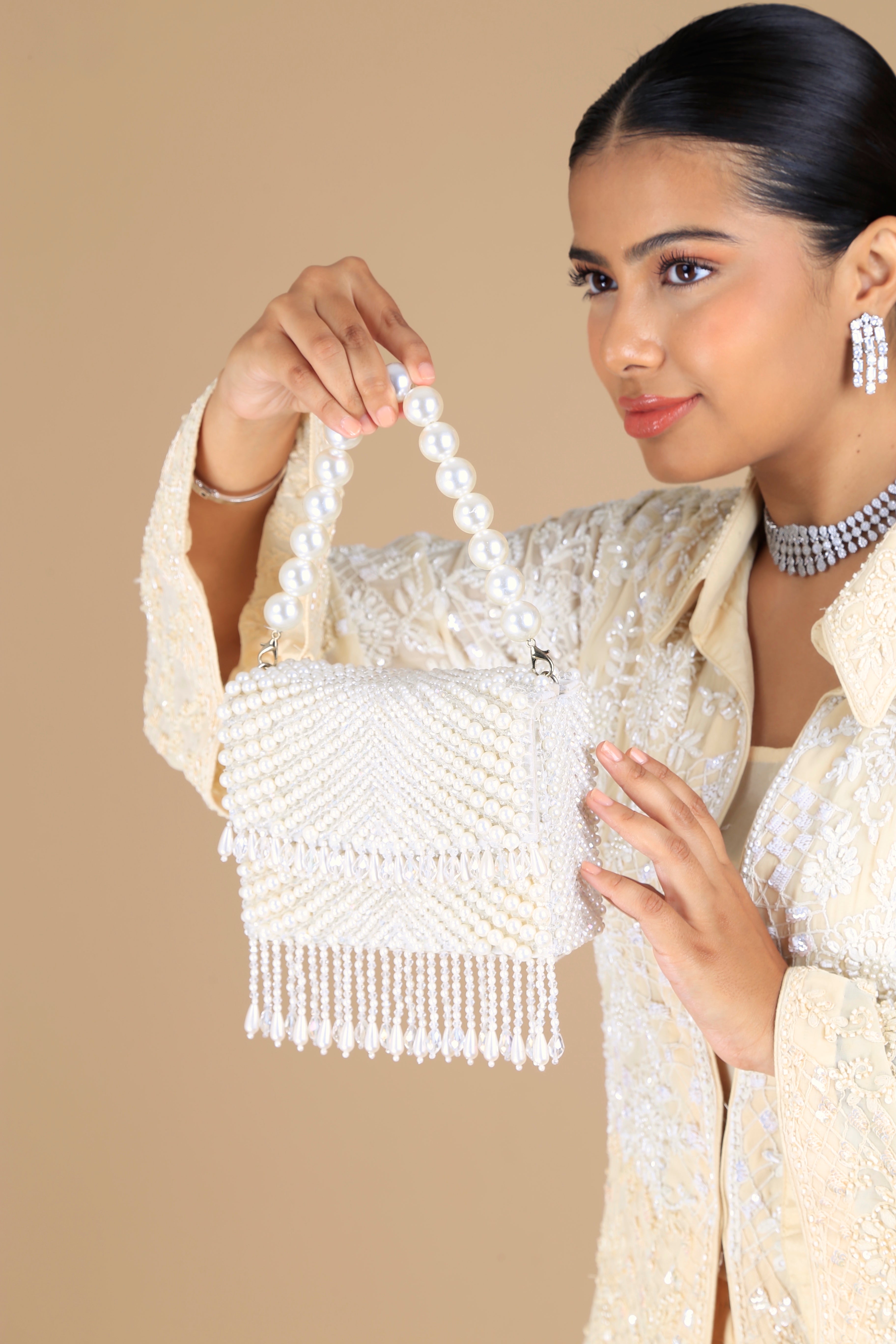 Lumina Pearl Clutch