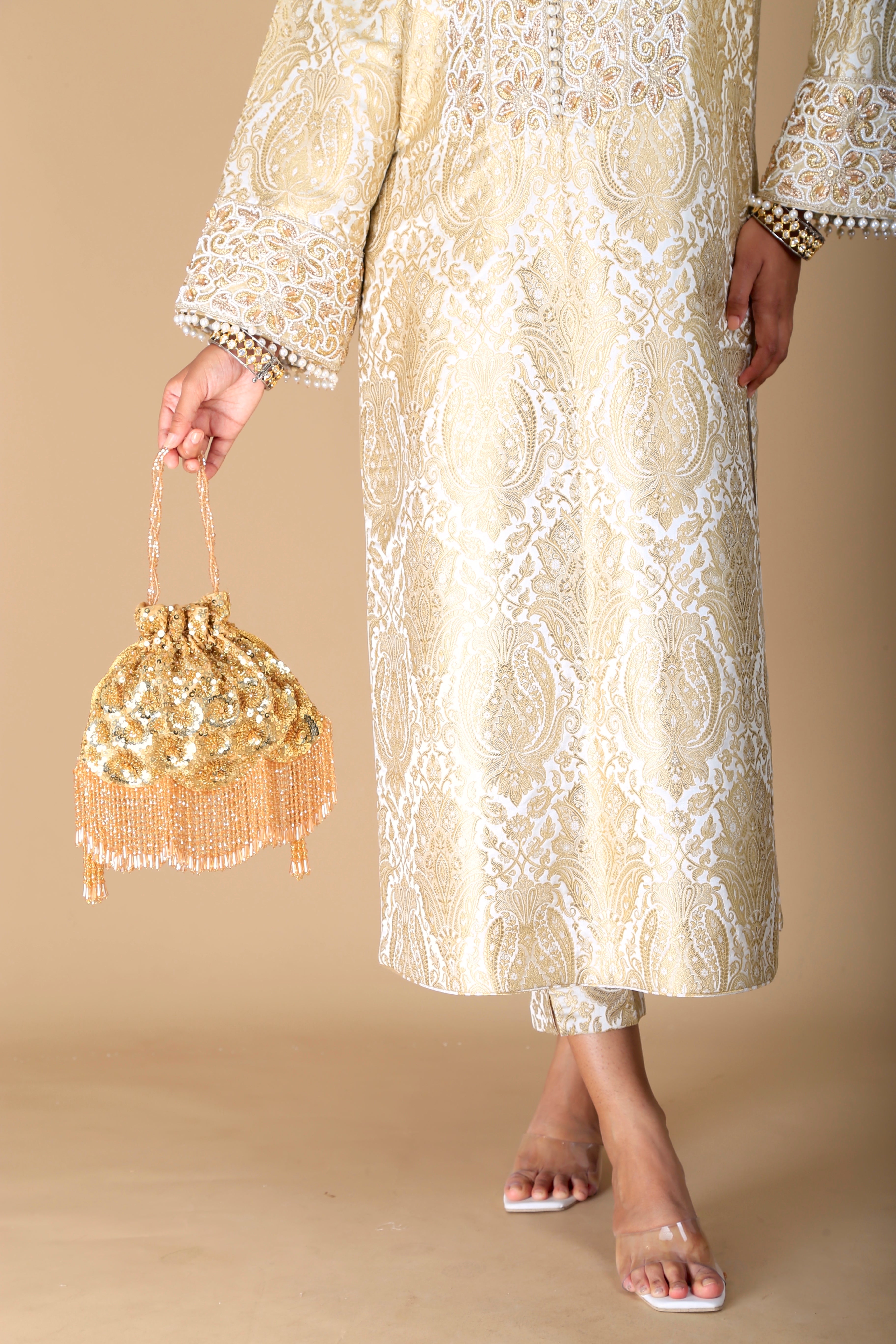 Gold Zina Flapper