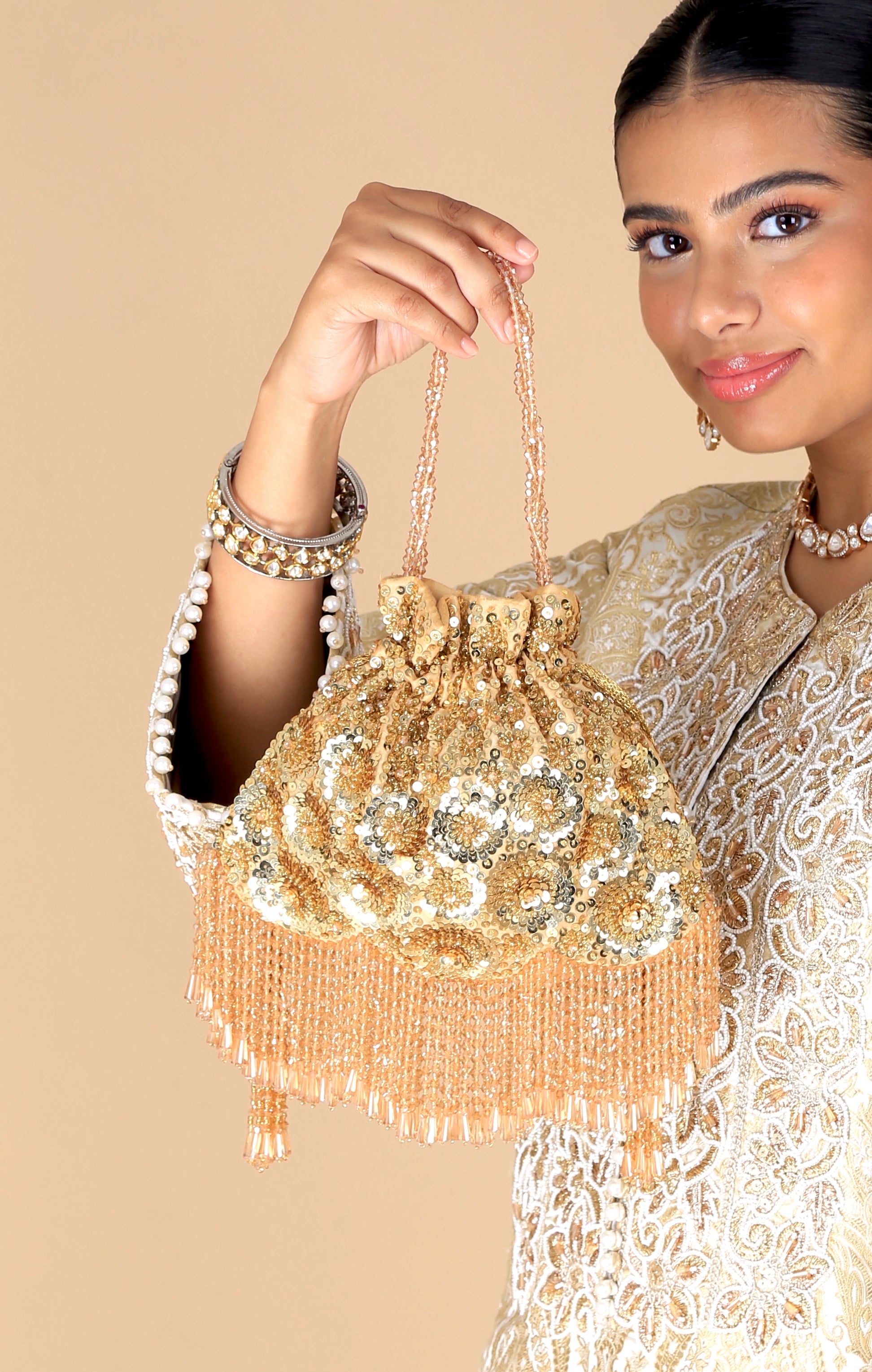 Gold Zina Flapper