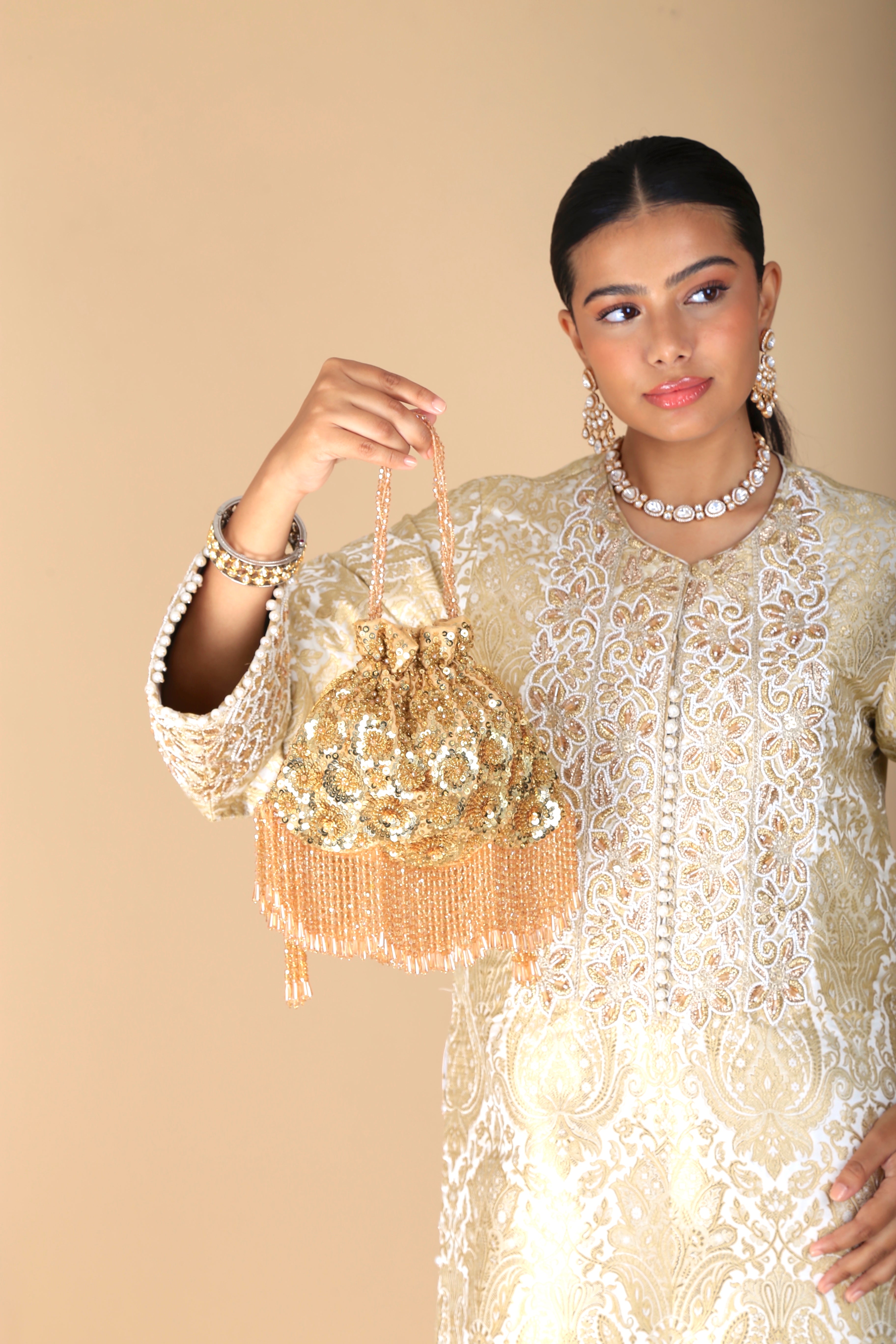 Gold Zina Flapper