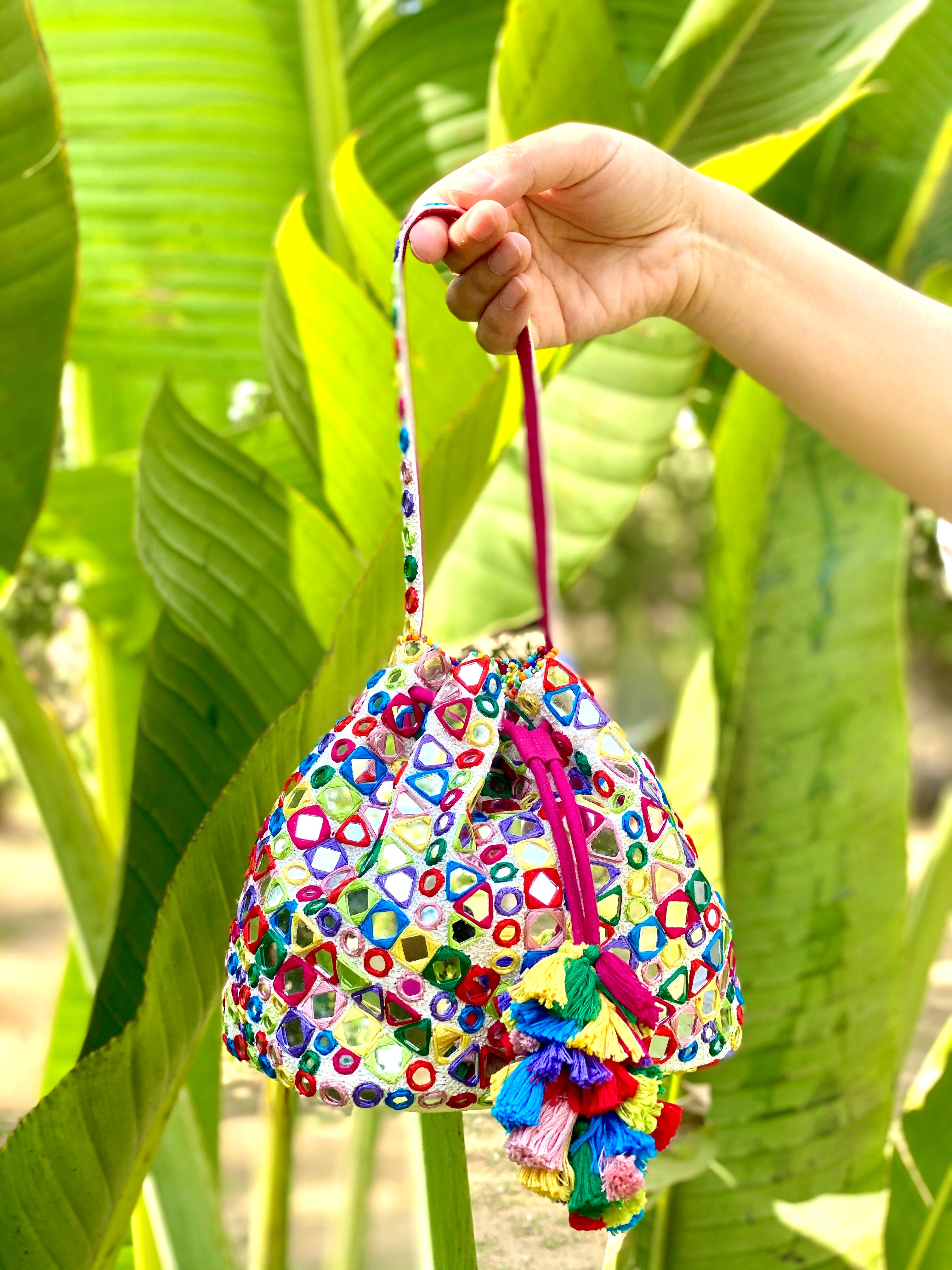 Multi Gypsy Square Bag