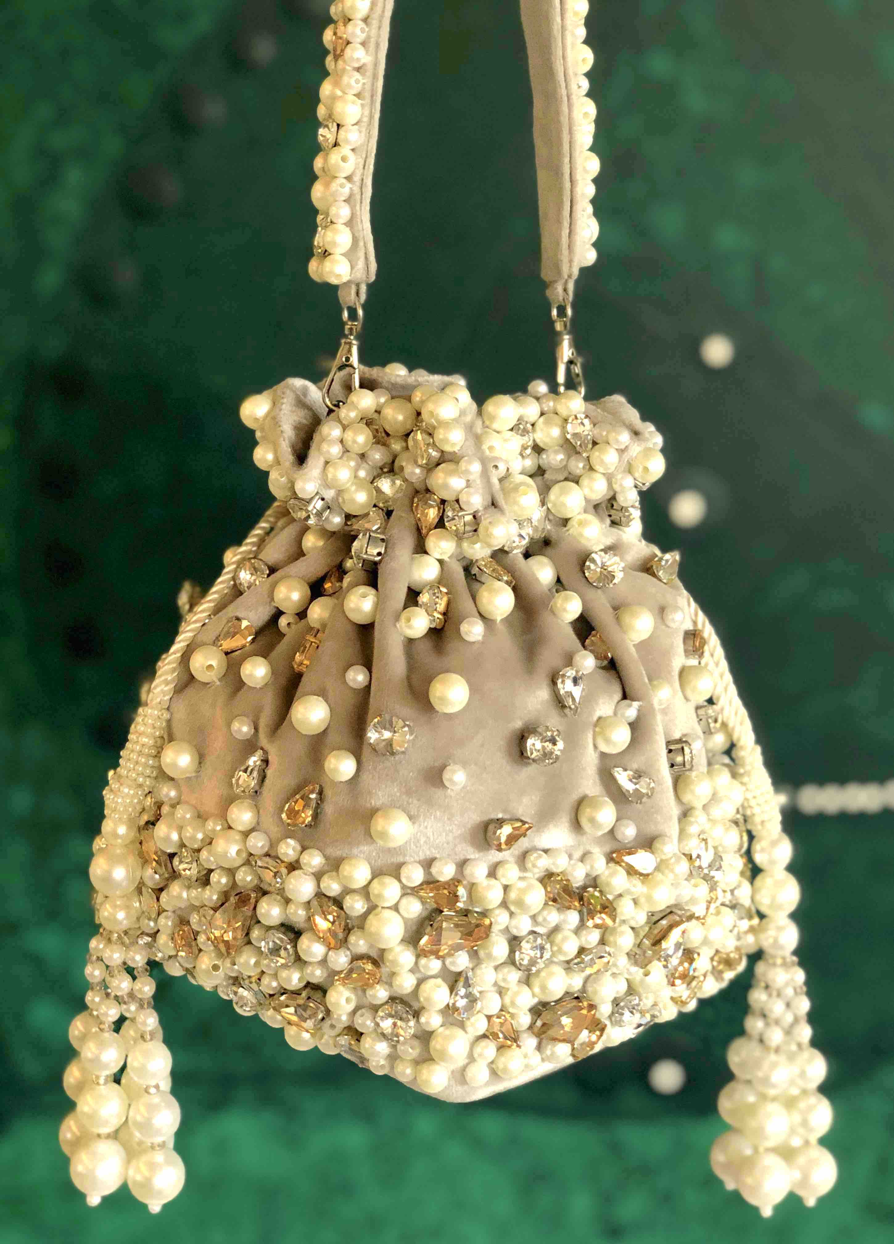 Gold Amber Bucket Bag