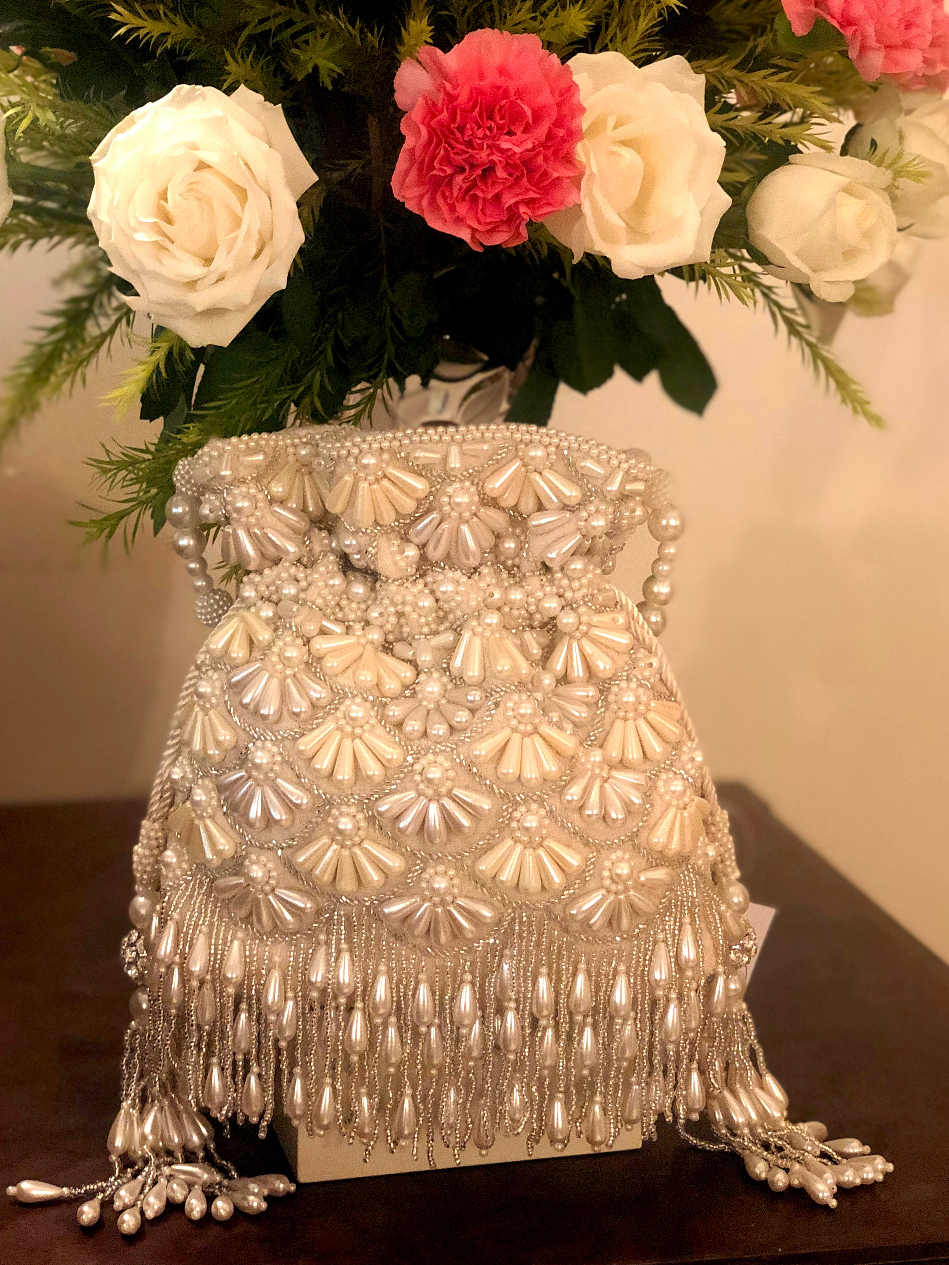 Cream Fareeda Flapper Bucket