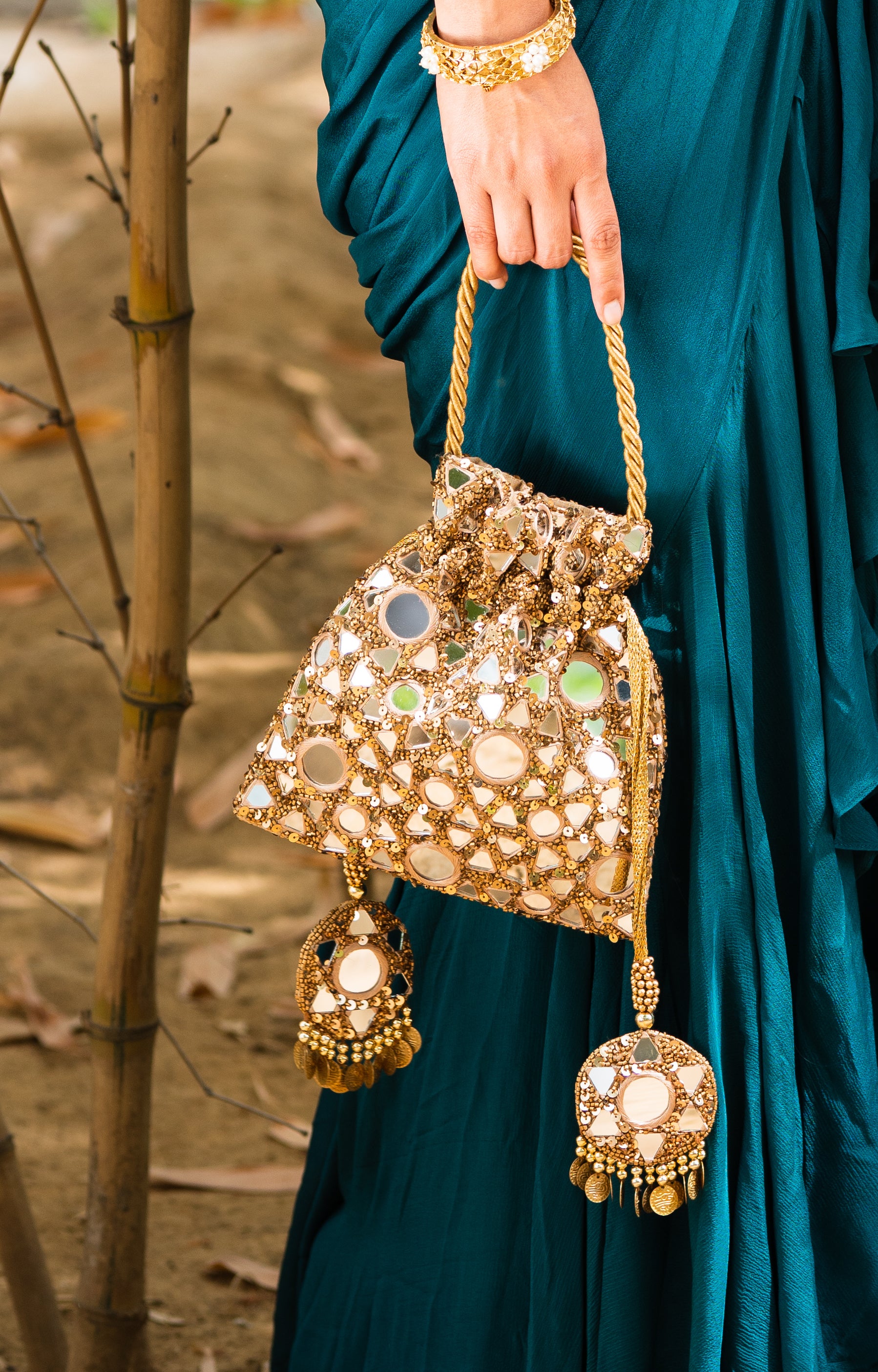 Gold Mirat Bag