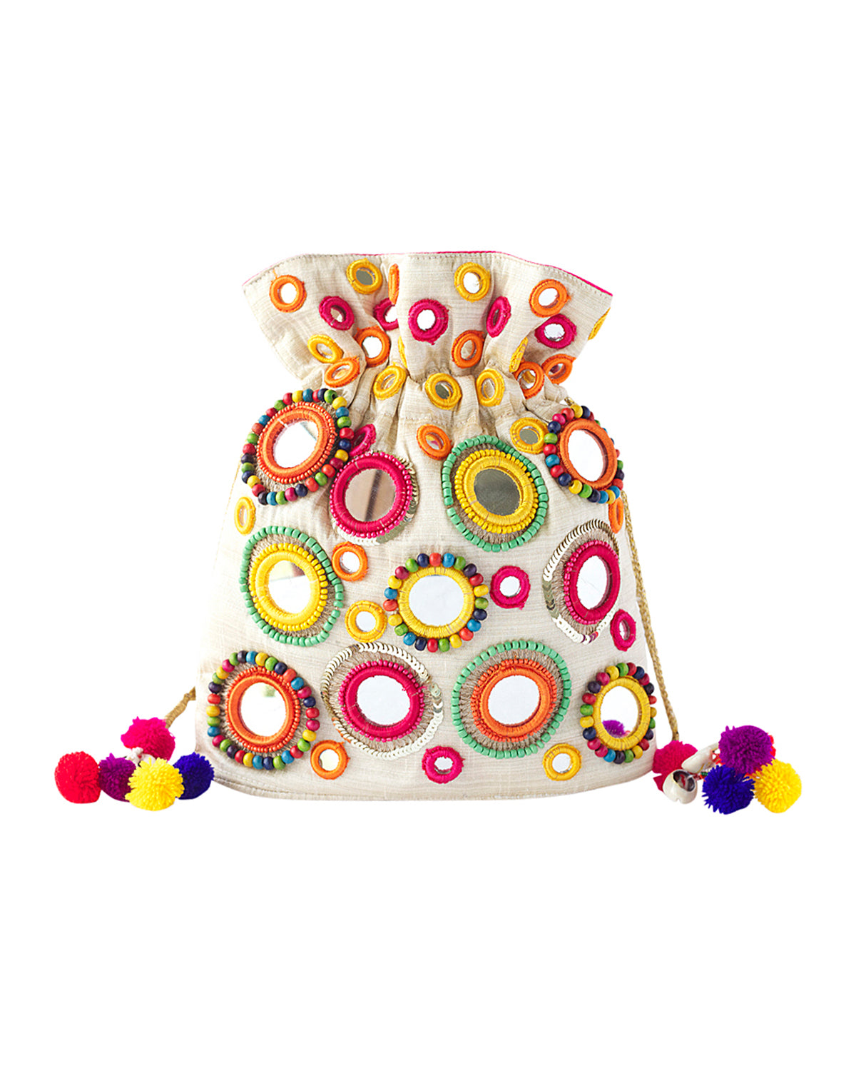 Multi Mirror Bucket Bag