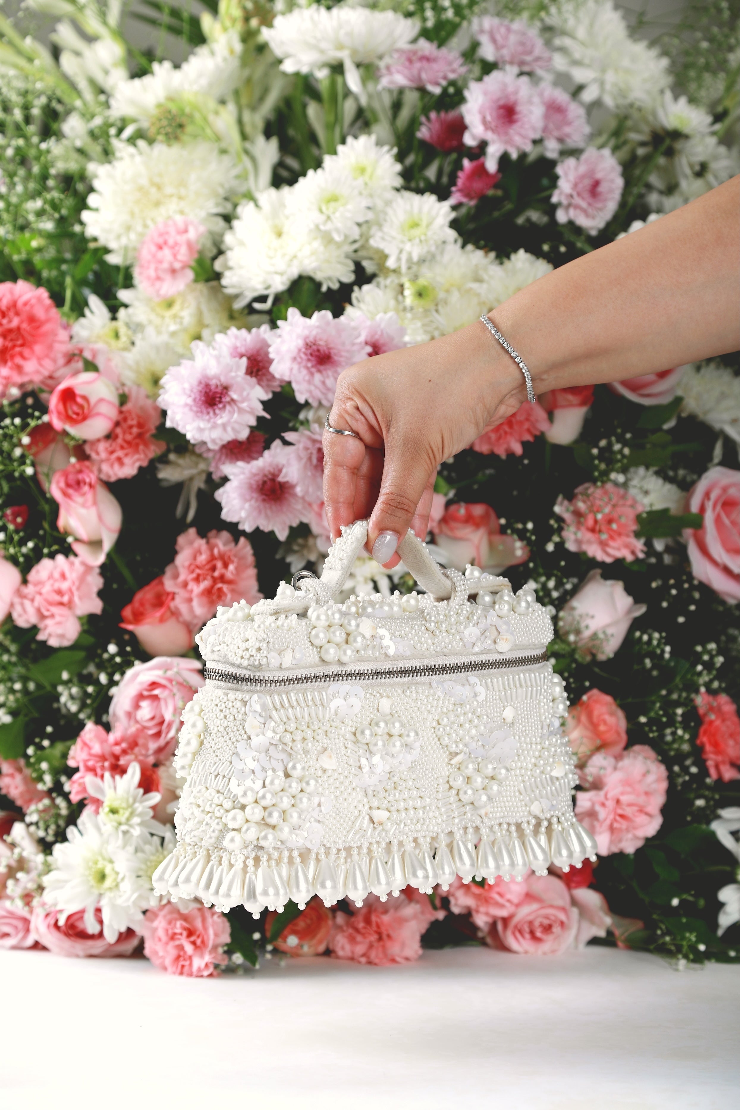 Kaia Pearl Clutch Bag