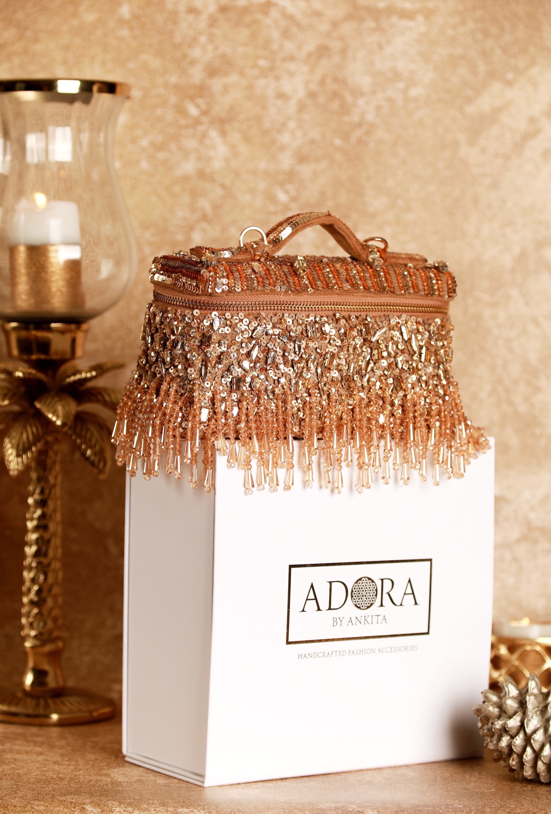Raina Cristal Flapper Clutch